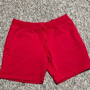 Women Bold Red Performance shorts